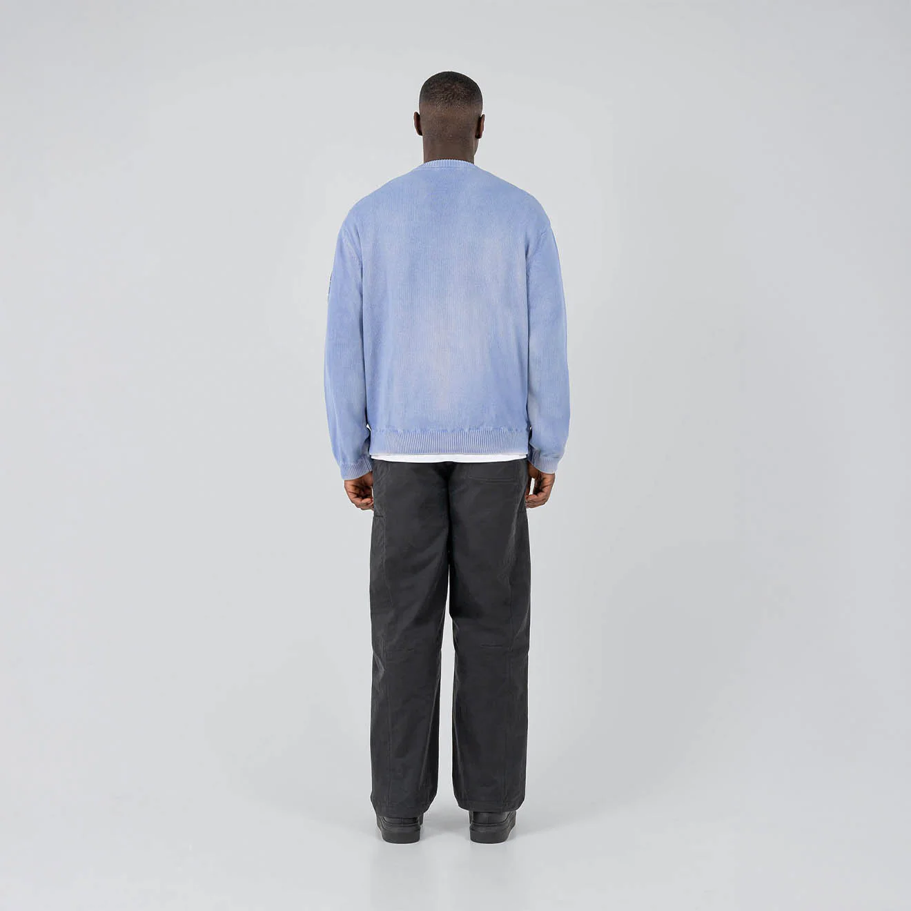 ST95 Adige Crew Knit Sweater Thermo Blue - Image 5
