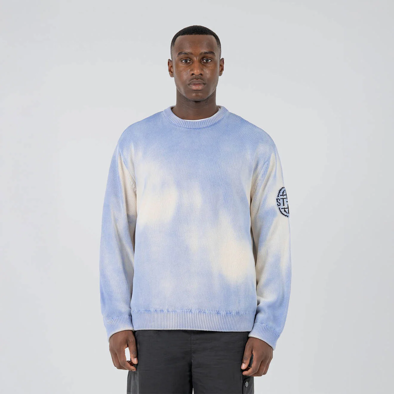 ST95 Adige Crew Knit Sweater Thermo Blue - Image 8