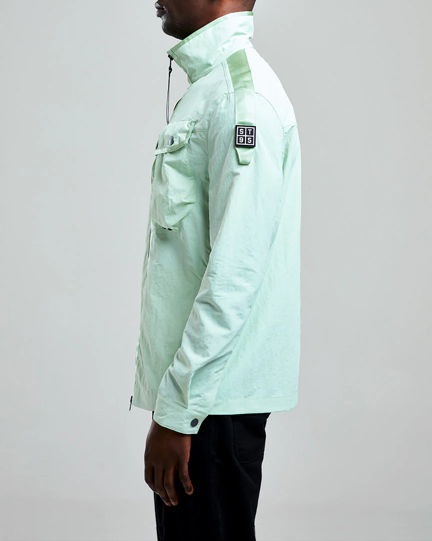 ST95 Ballute Overshirt Light Green - Image 3