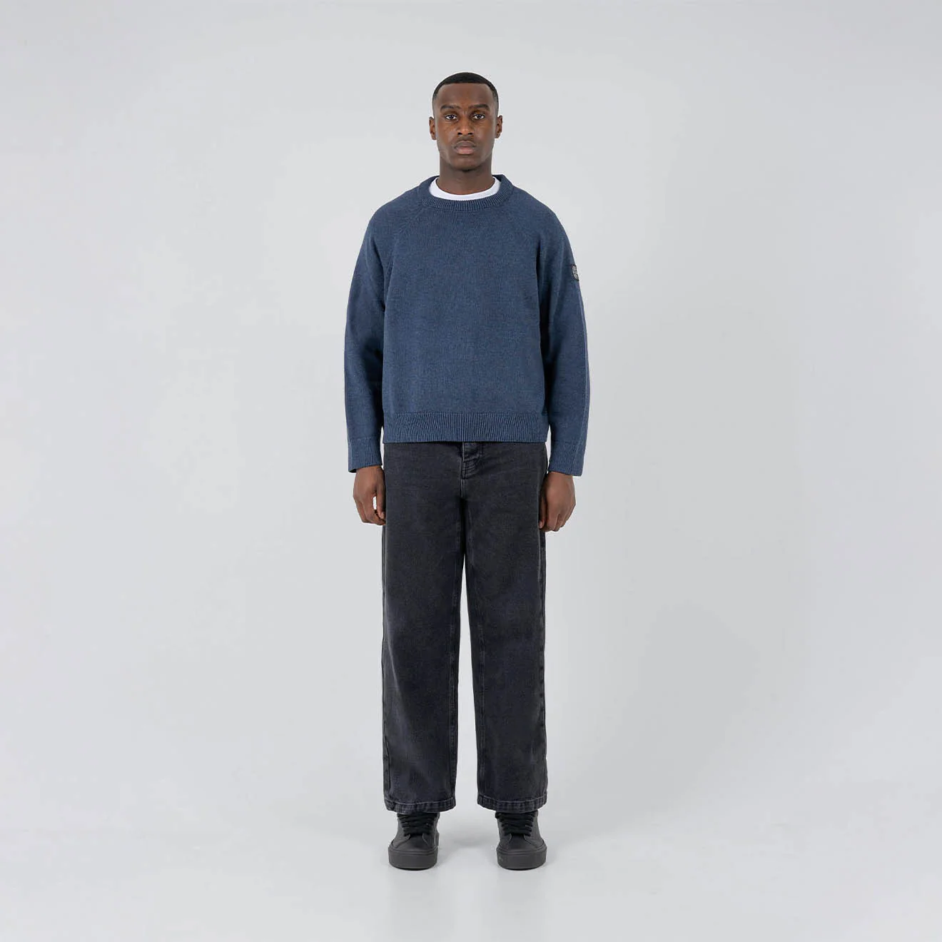 ST95 Bolsena Knit Sweater Navy - Image 3