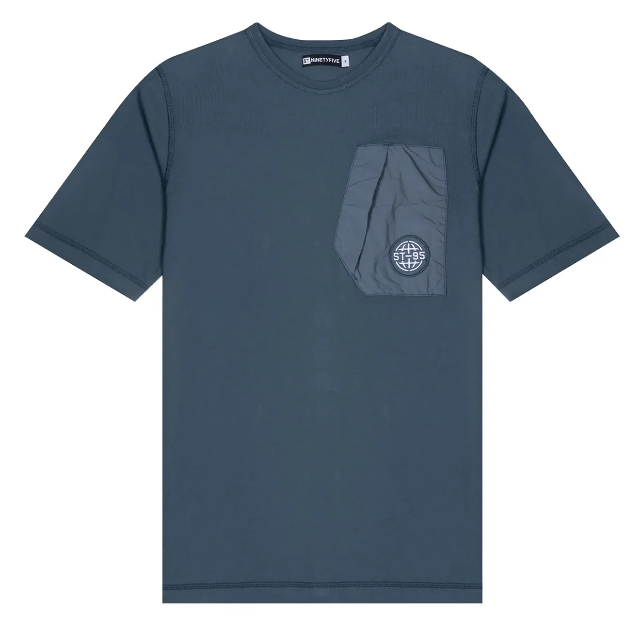 ST95 Globe Pocket Tee Navy