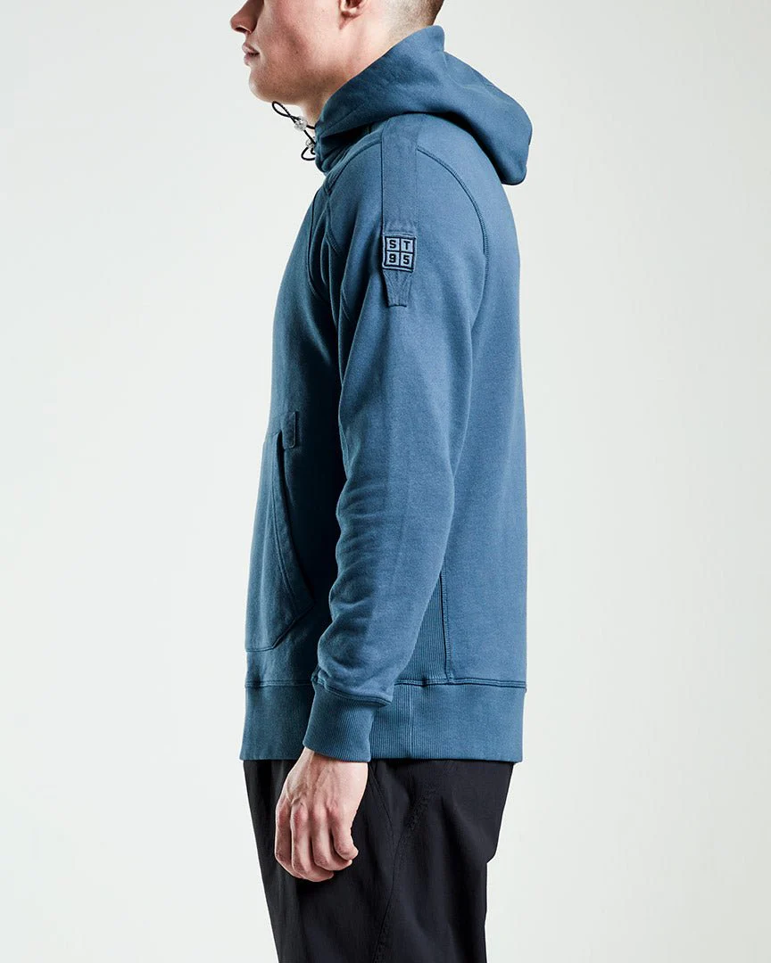 ST95 Hooded Sweat Mid Blue - Image 3