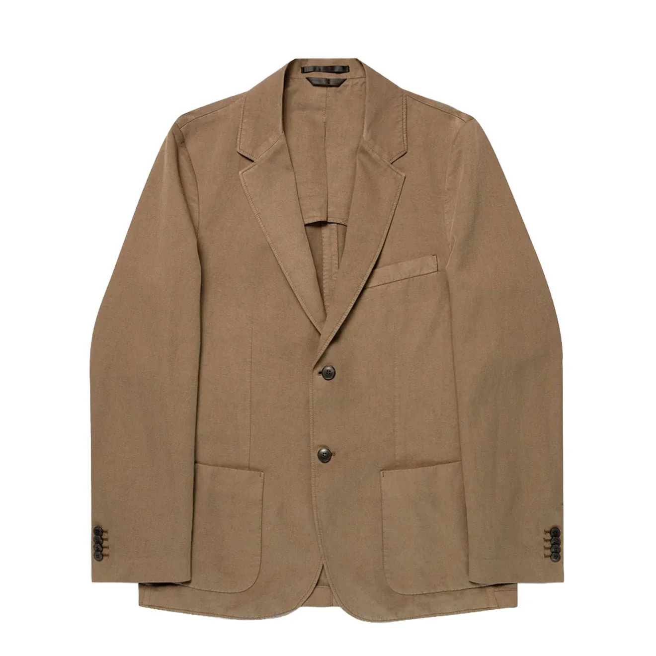 Sunspel Cotton Linen Blazer Dark Cedar