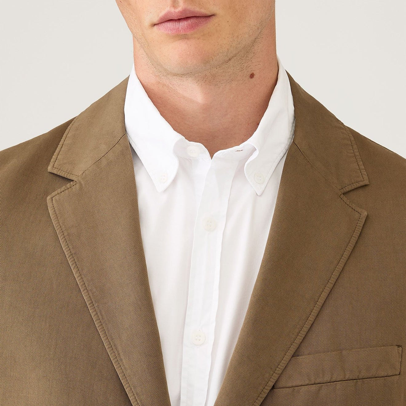 Sunspel Cotton Linen Blazer Dark Cedar - Image 4