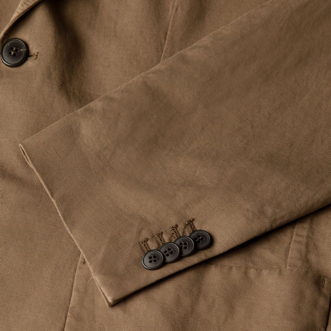 Sunspel Cotton Linen Blazer Dark Cedar - Image 6