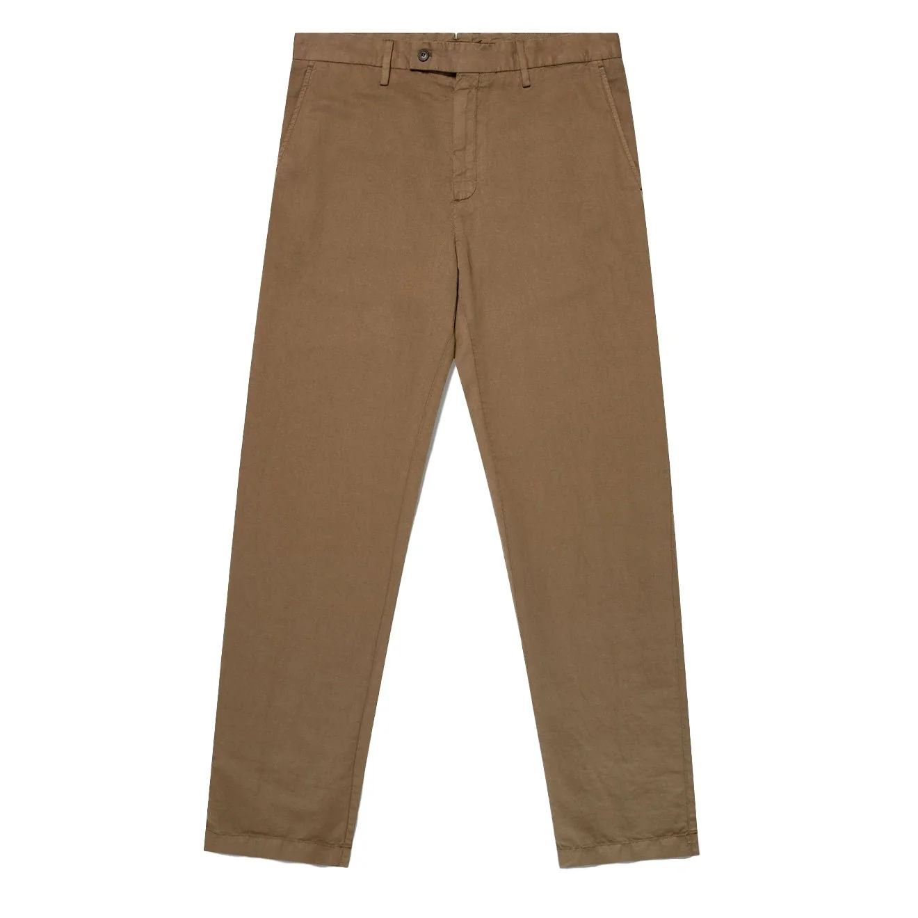 Sunspel Cotton Linen Trouser Dark Cedar 32" LEG