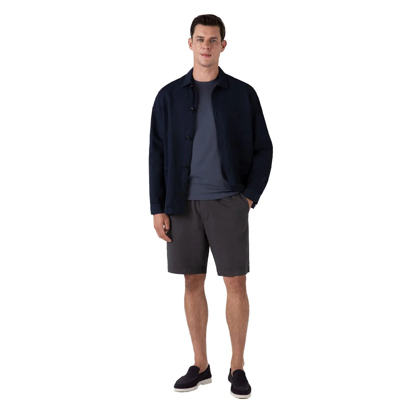 Sunspel Drawstring Short Charcoal - Image 3