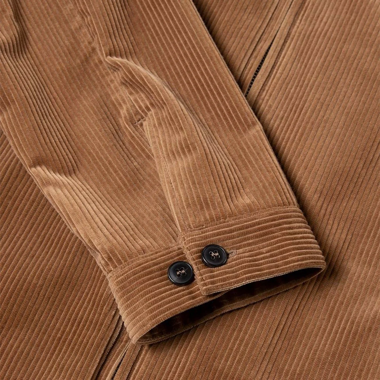 Sunspel Harrington Jacket Dark Camel - Image 3