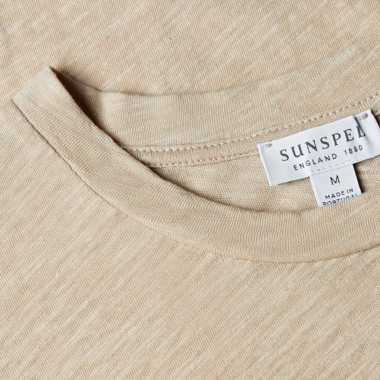 Sunspel Pima S/S Crew Neck Tee Ash Grey - Image 2