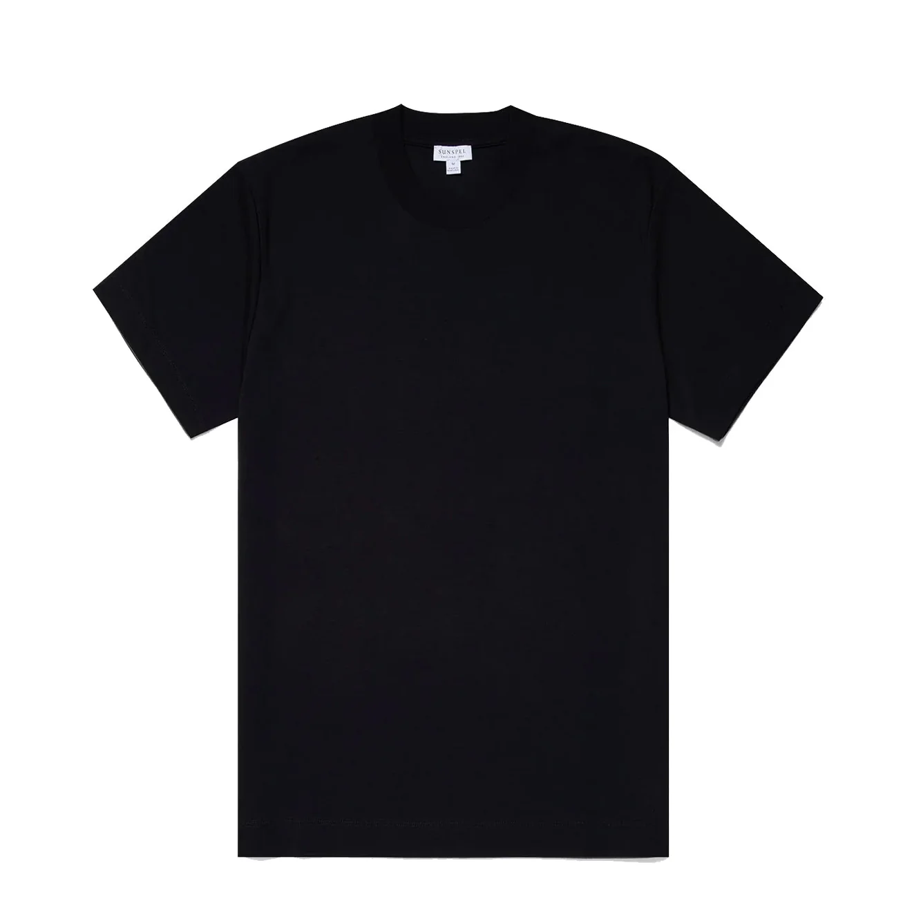 Sunspel Relaxed Fit Heavyweight T-Shirt Black