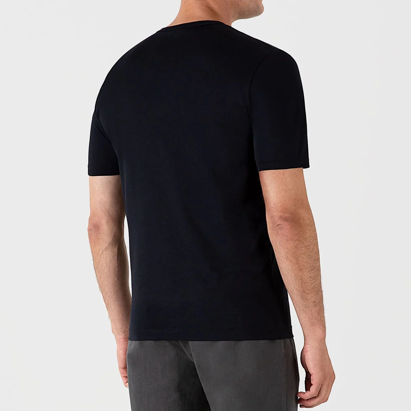 Sunspel S/S Crew Neck Tee Midnight Navy - Image 3