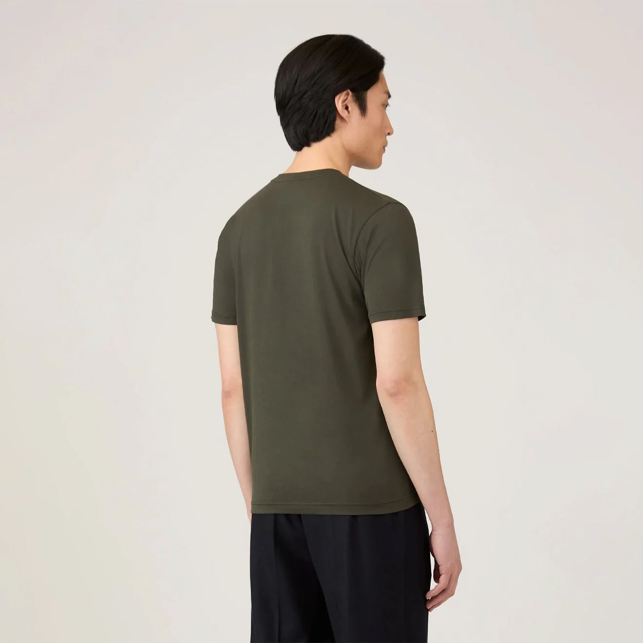 Sunspel S/S Riviera T-Shirt Dark Green - Image 3