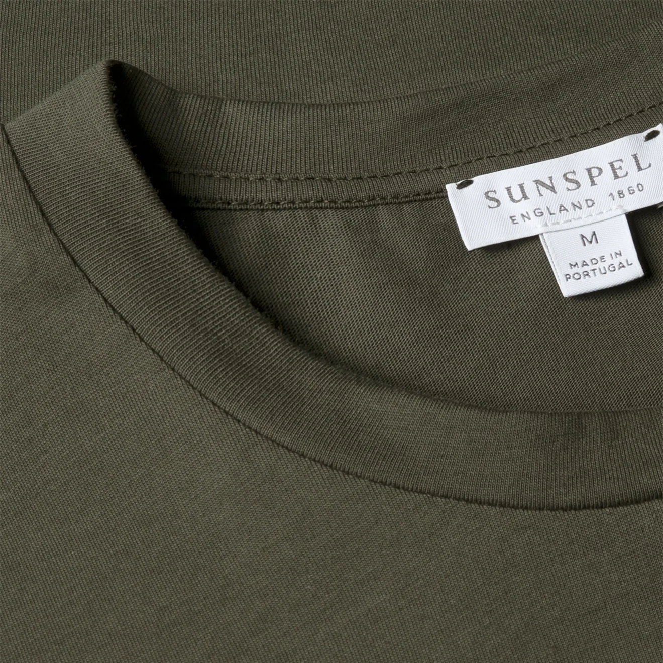 Sunspel S/S Riviera T-Shirt Dark Green - Image 4