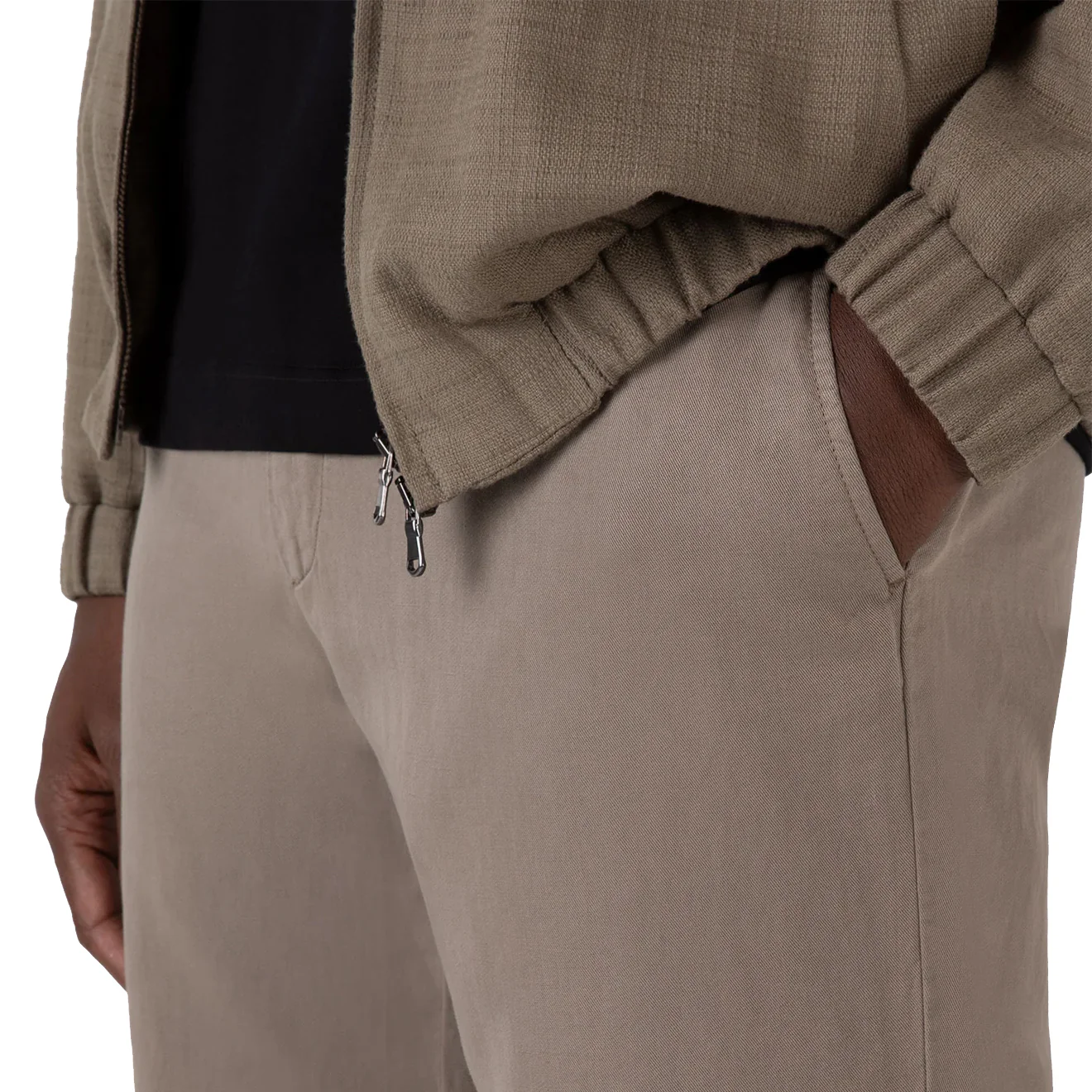 Sunspel Slim Fit Chino Reg Leg Dark Stone - Image 6