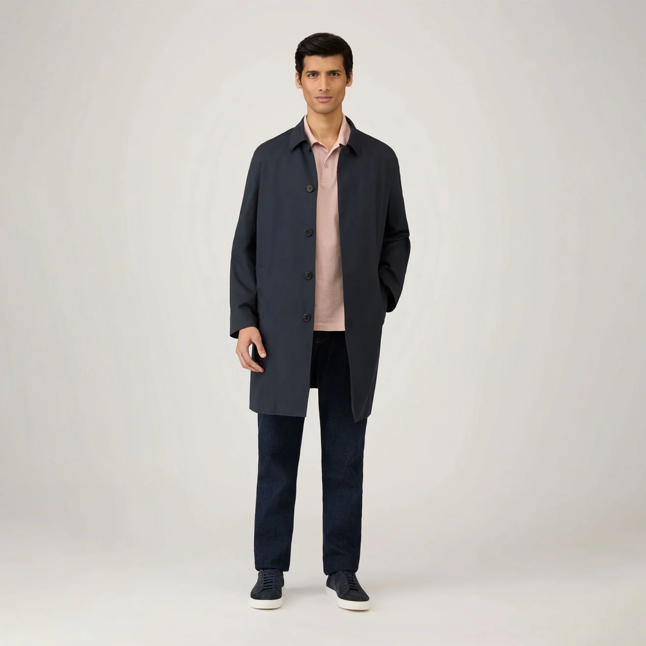 Sunspel SS Riviera Polo Pale Pink - Image 5