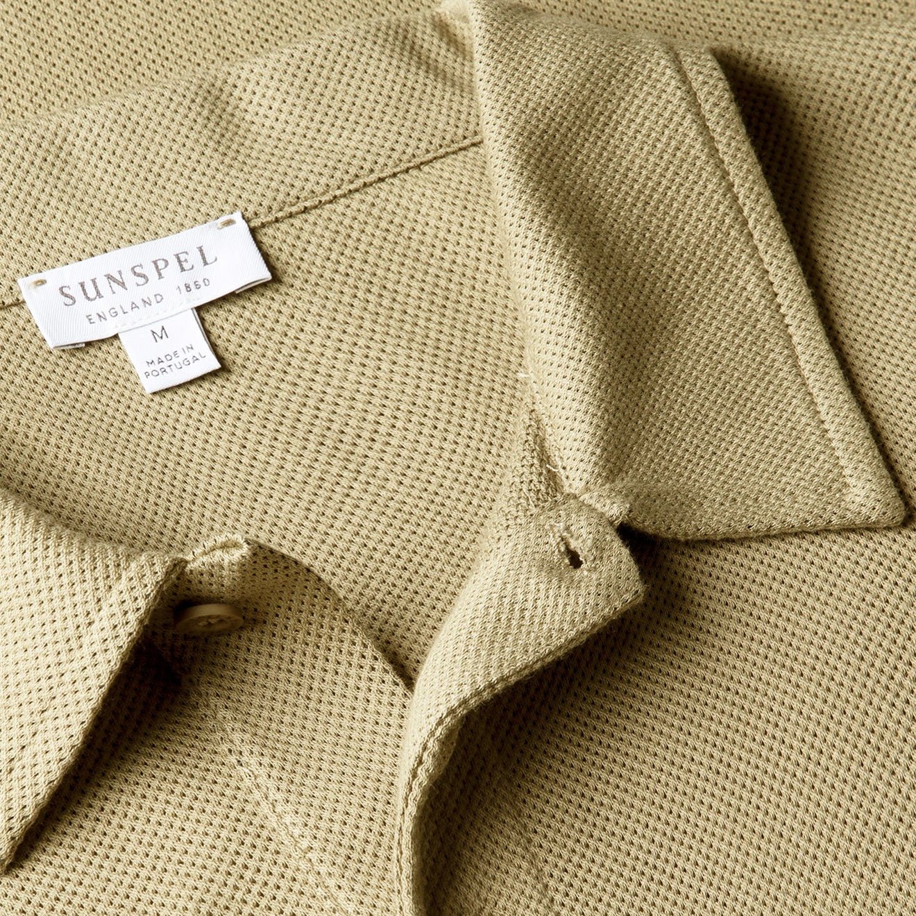 Sunspel SS Riviera Polo Shirt Pistachio - Image 6