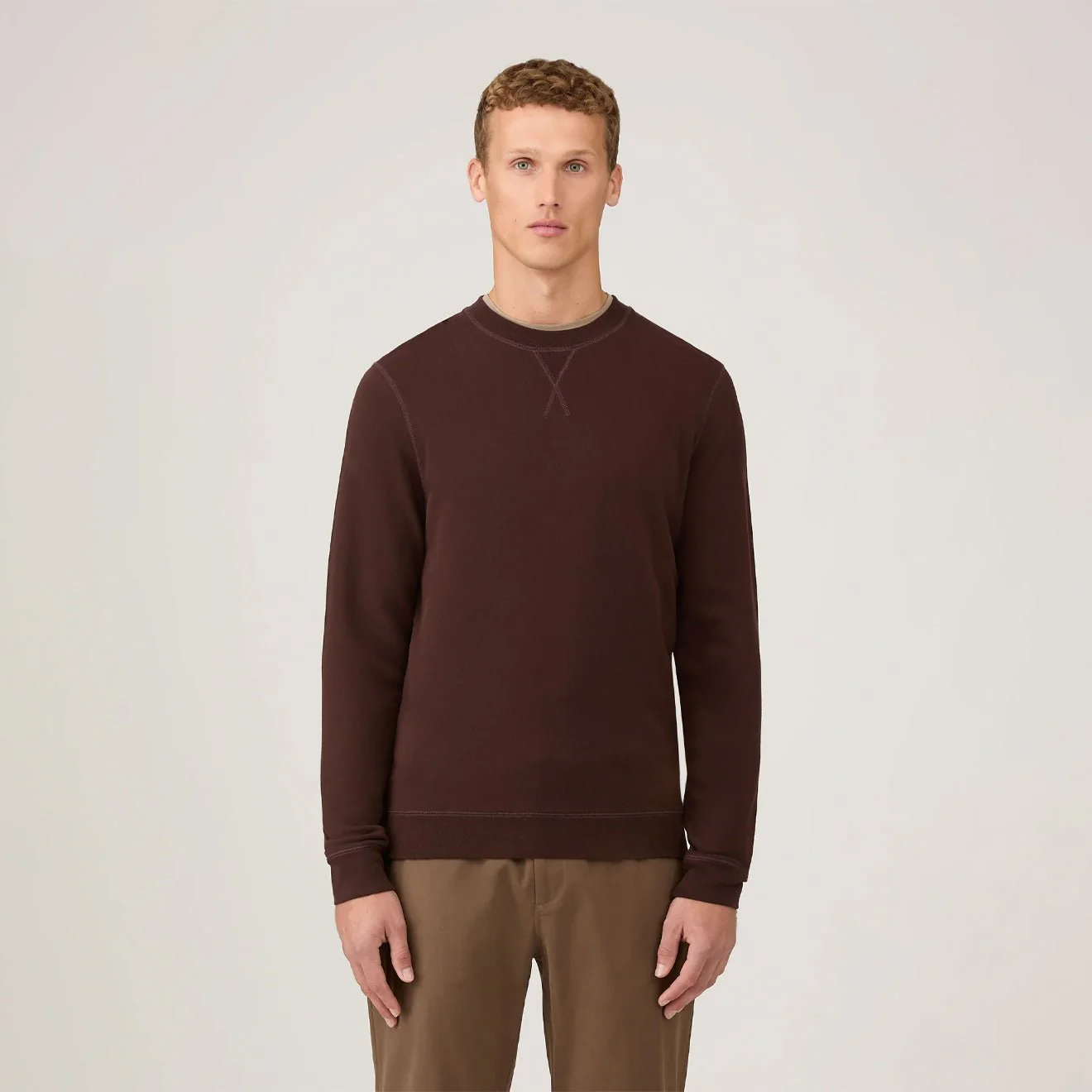 Sunspel Sweatshirt Truffle - Image 2