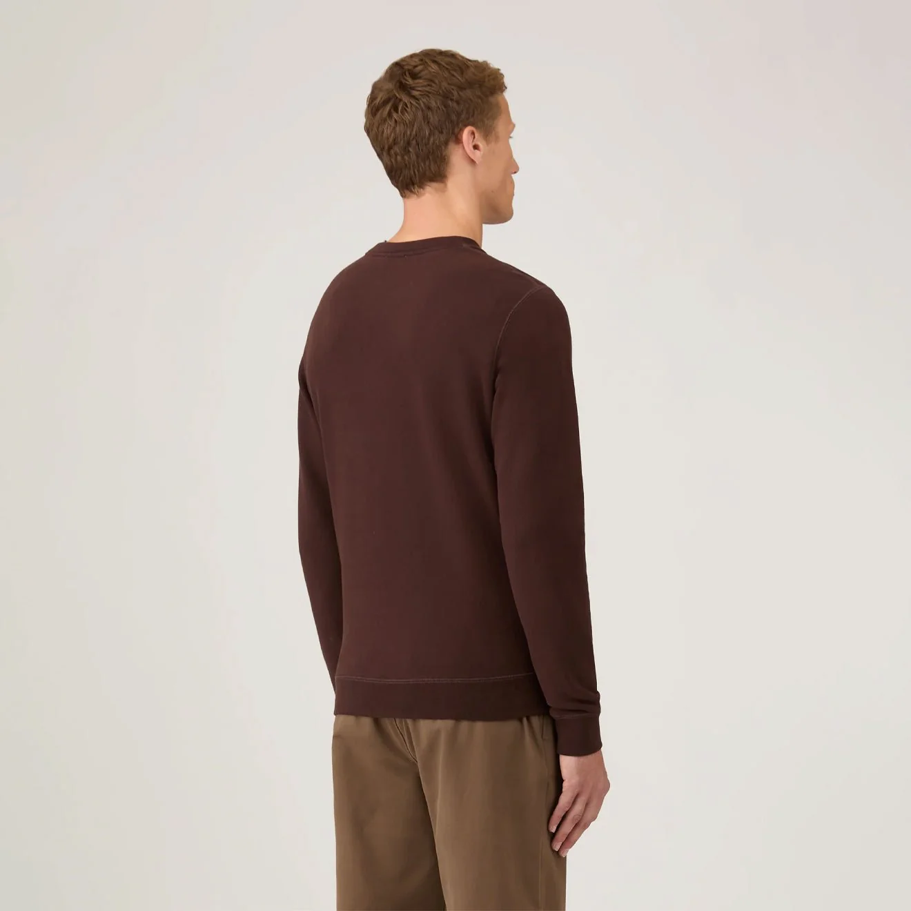 Sunspel Sweatshirt Truffle - Image 3
