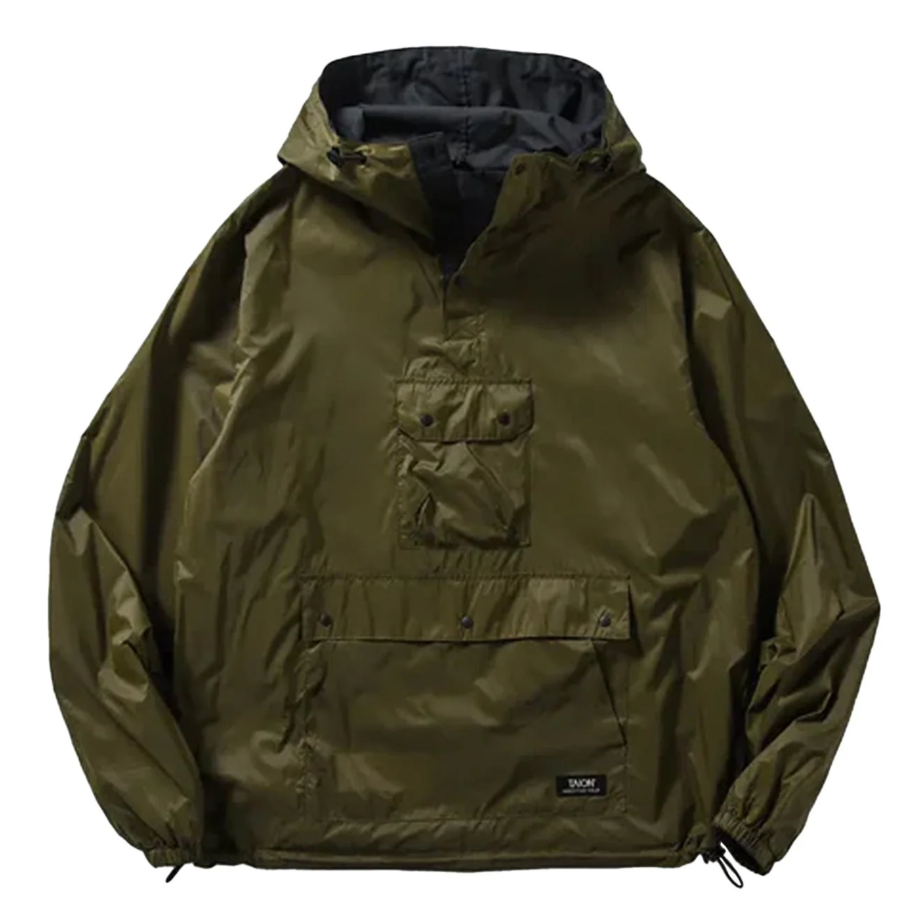 Taion Mountain Non Down Reversible Hooded Jacket Dark Olive / Dark Navy