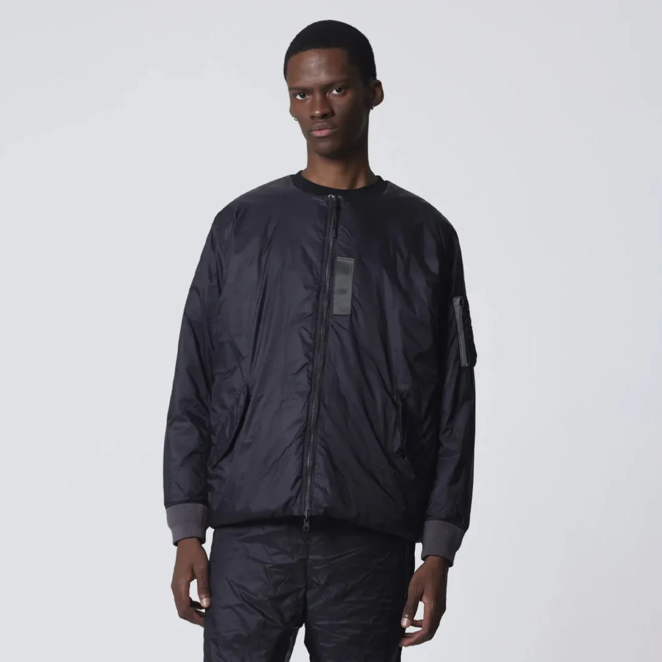 Taion Reversible MA-1 Type Inner Down Jacket Black / Black - Image 3