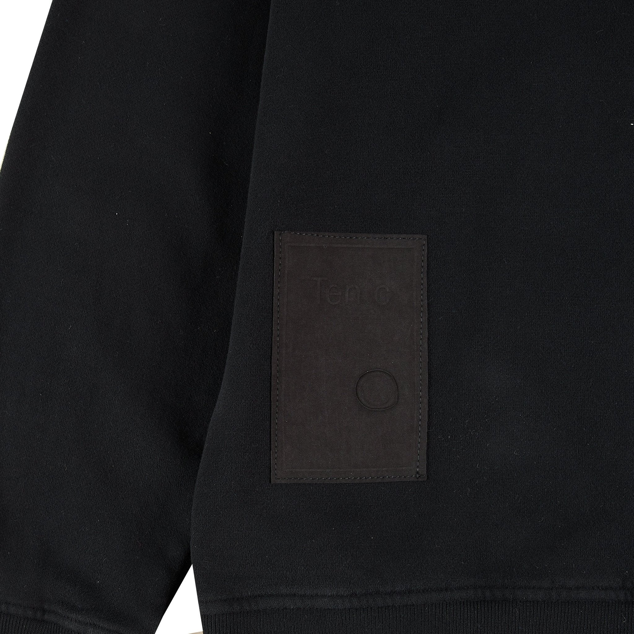 Ten C Open Hooded Sweatshirt Black - Image 4