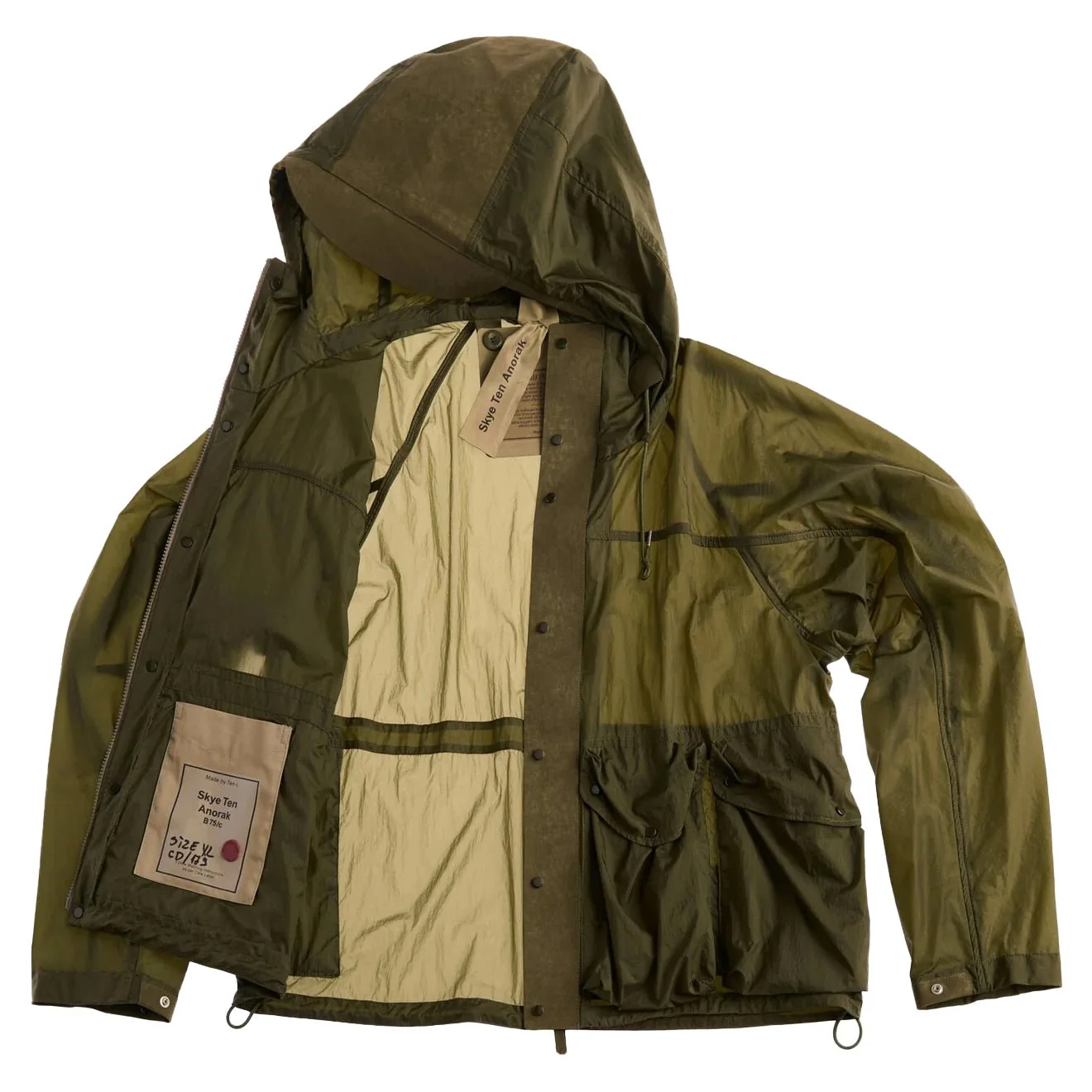 Ten C Skye Ten Anorak Olive Green - Image 2