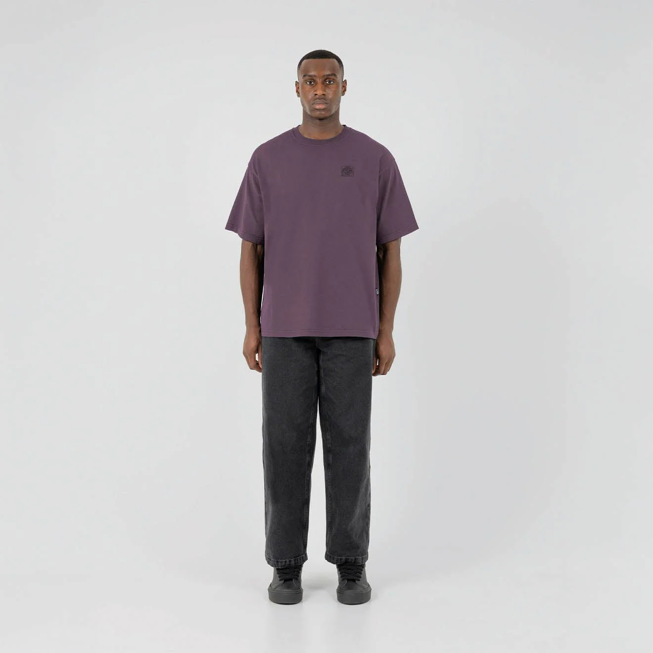 ST95 Urano Patch Oversized T-shirt Plum - Image 3