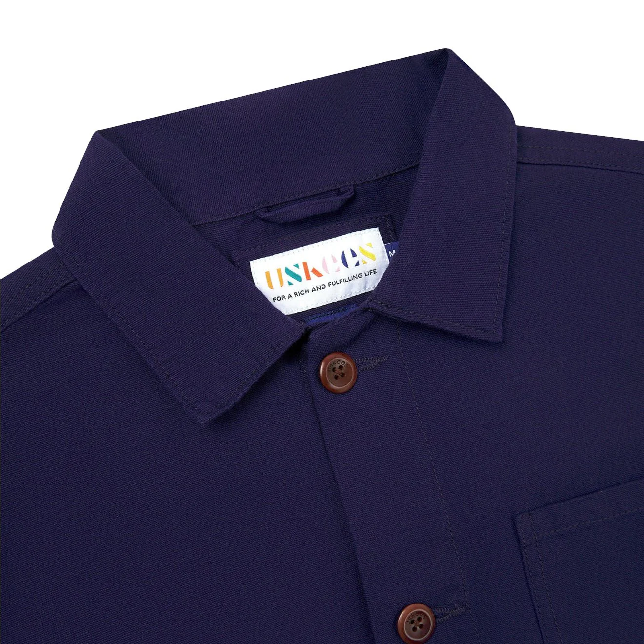 Uskees 3001 Overshirt Deep Indigo - Image 3