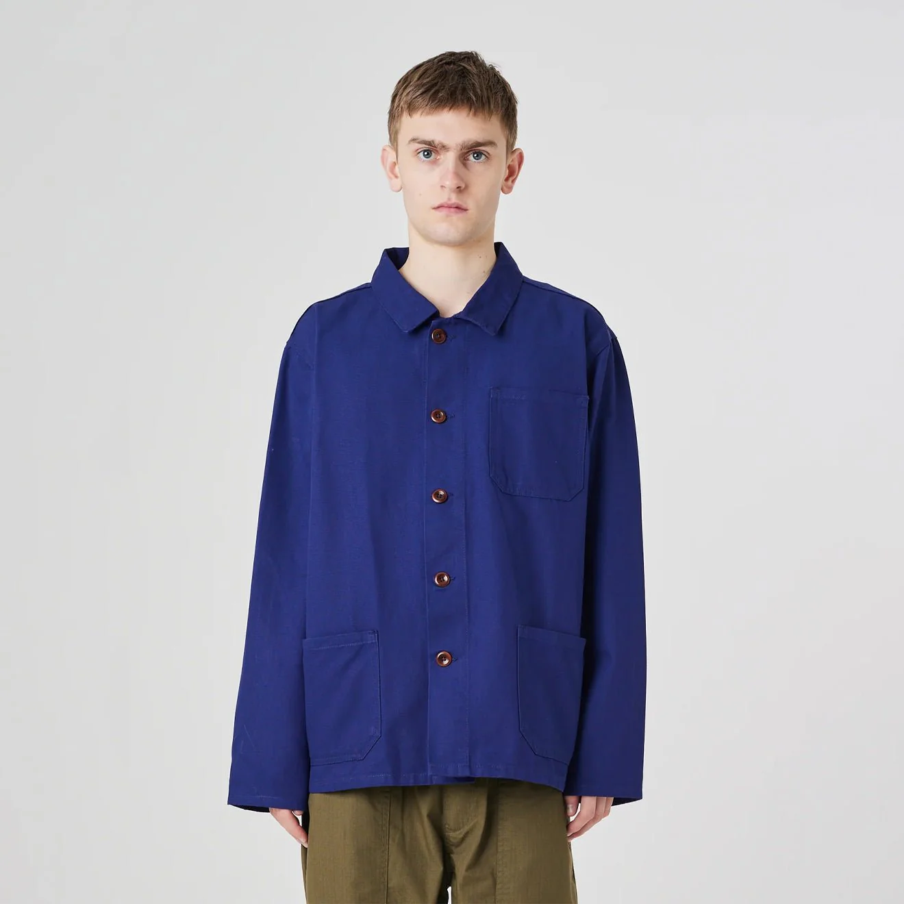 Uskees 3001 Overshirt Deep Indigo - Image 5