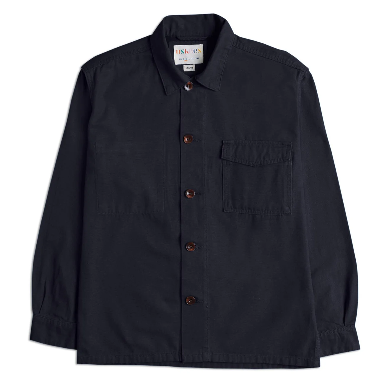 USKEES 3003 Buttoned Workshirt Midnight Blue