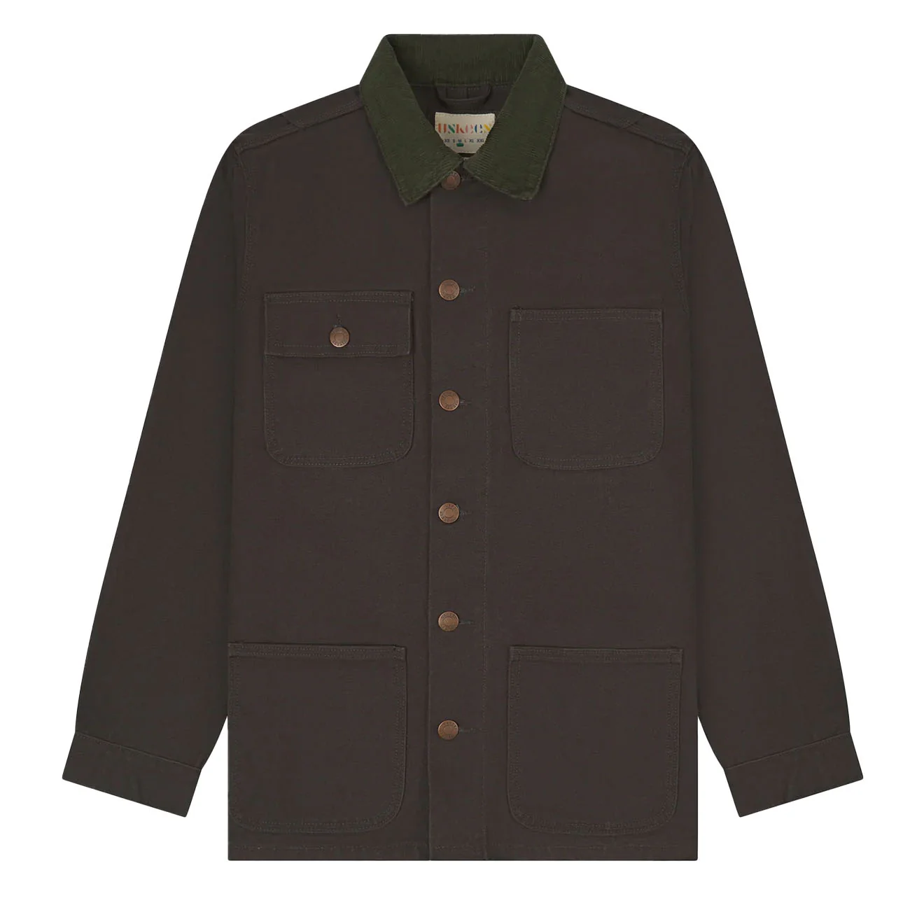 Uskees 3025 Canvas Chore Jacket Charcoal