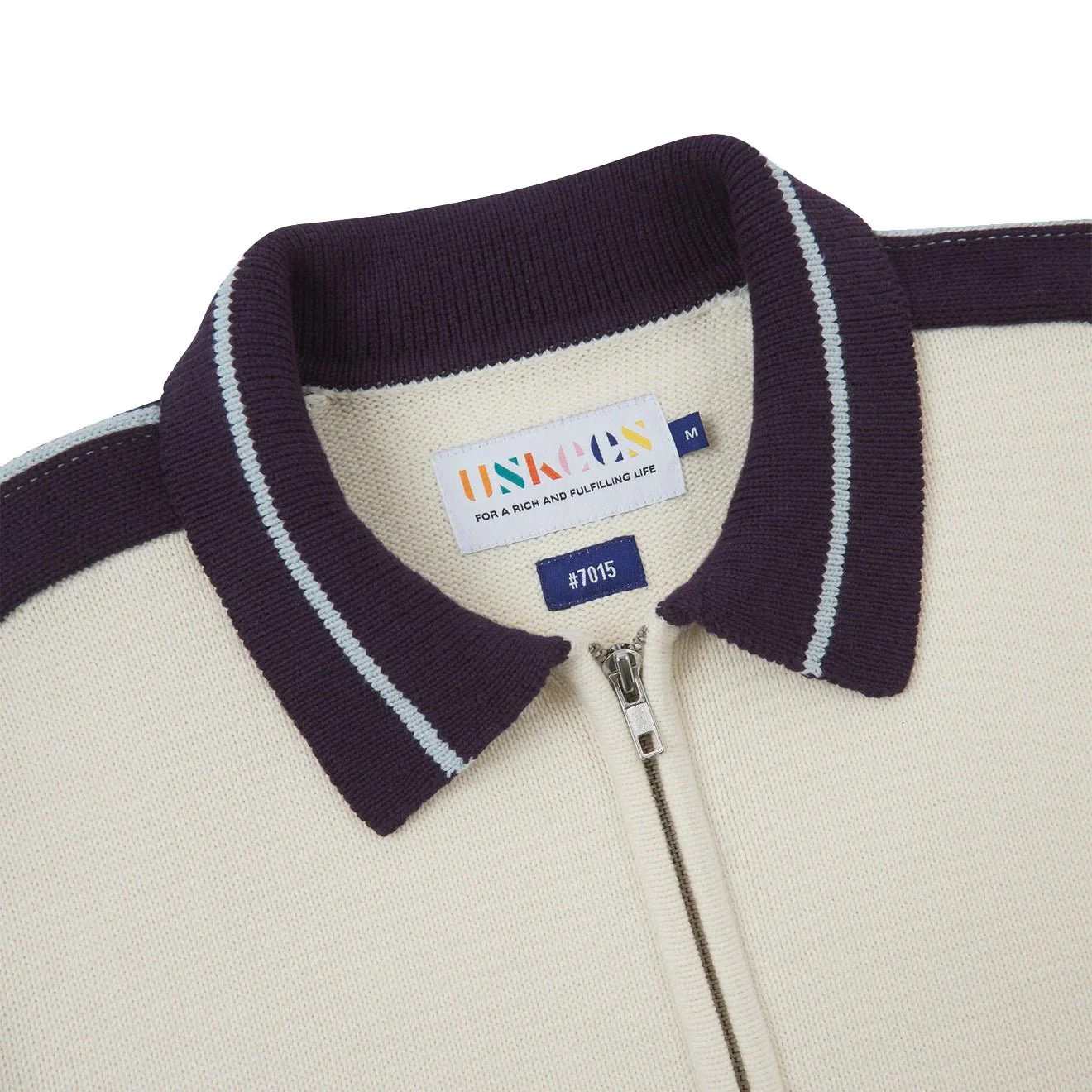 Uskees 7015 Racquet Club Track Top Cream - Image 3