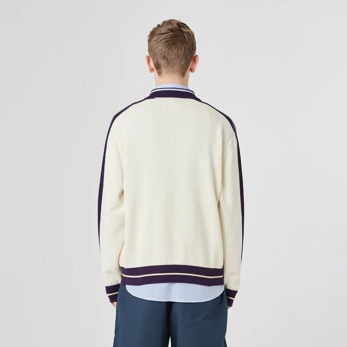 Uskees 7015 Racquet Club Track Top Cream - Image 6