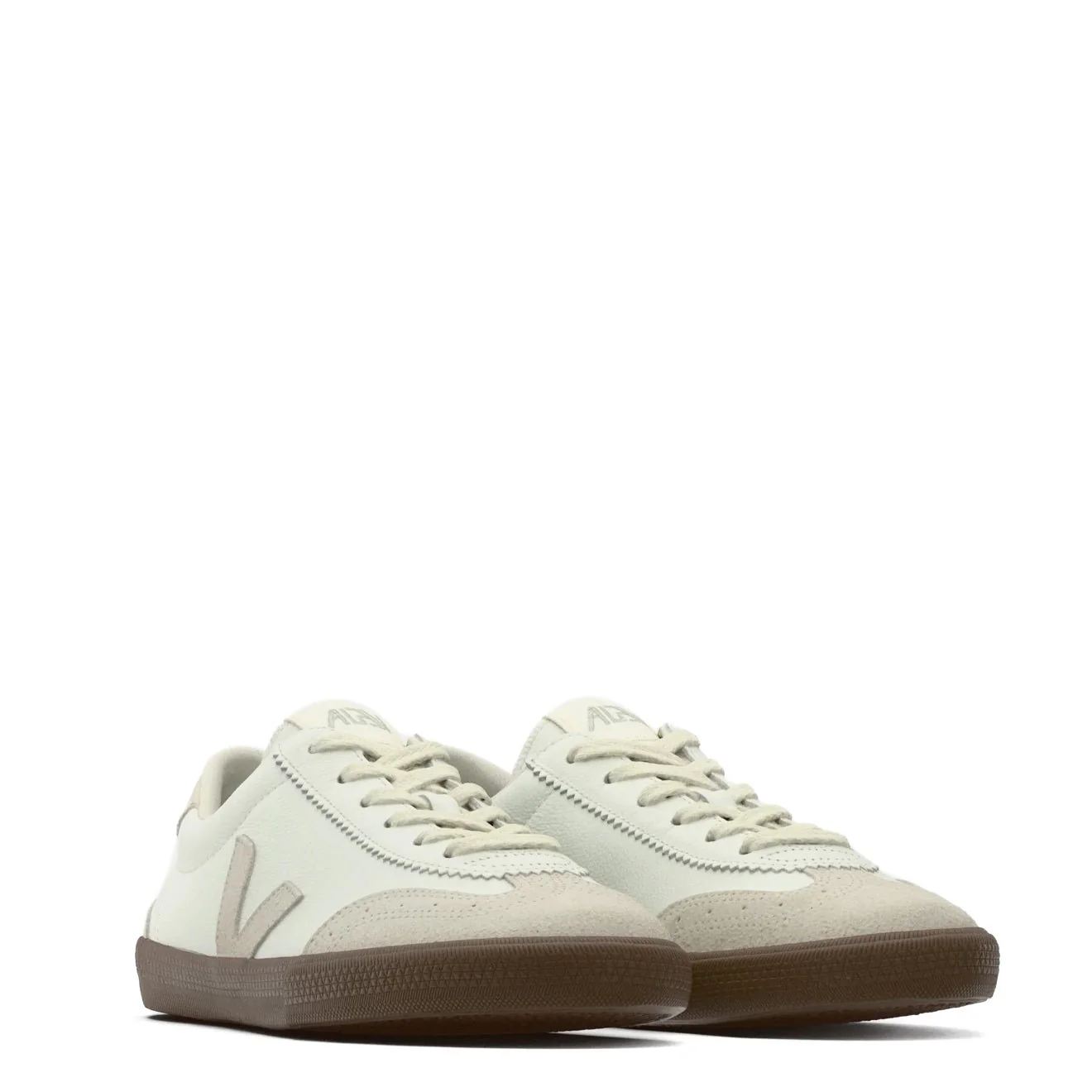 Veja Volley Leather Trainer White Natural Bark - Image 2