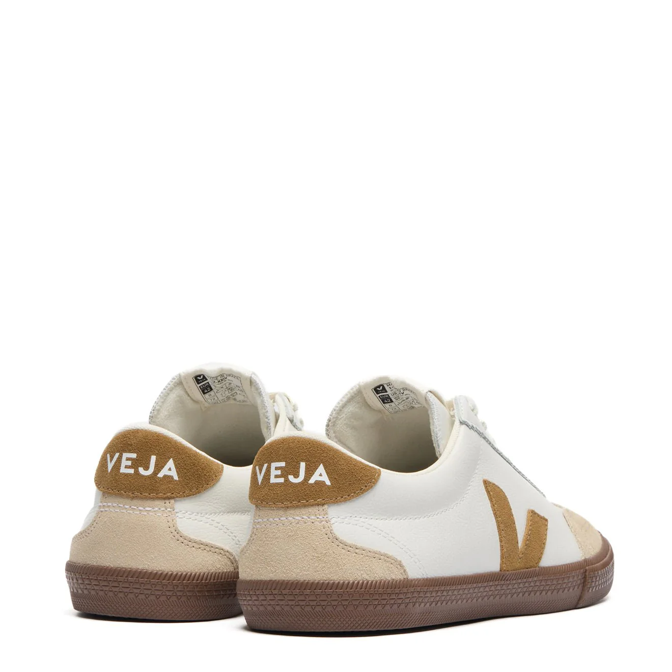 Veja Volley Leather Trainer White Tent Bark - Image 3