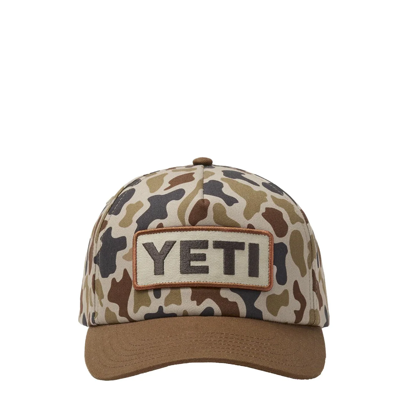 YETI Logo Camo Woven Flat Brim Snapback Camo - Image 2