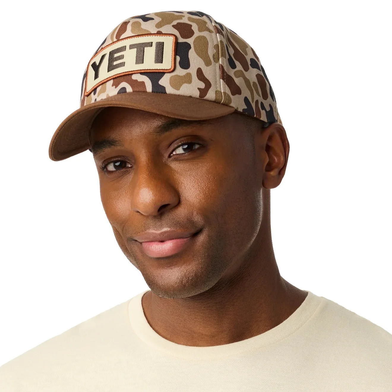 YETI Logo Camo Woven Flat Brim Snapback Camo - Image 3